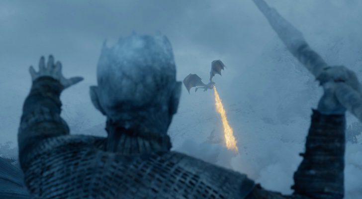 El Rey de la Noche ataca a Viserion en el 7x06 de &#39;Juego de Tronos&#39;