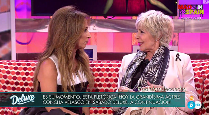 Concha Velasco junto a María Patiño en 'Sábado Deluxe'