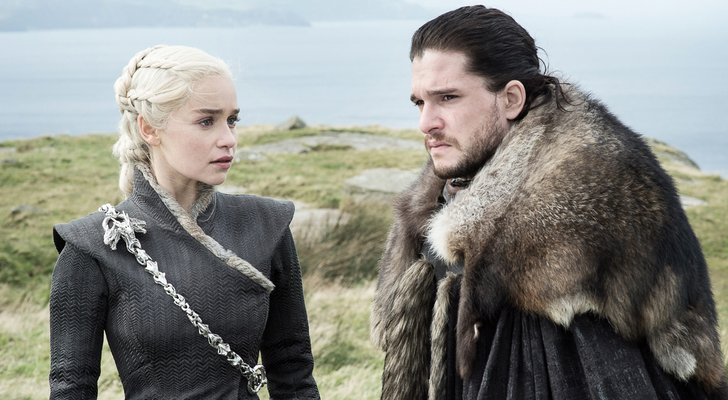 Emilia Clarke y Kit Harington en 'Juego De Tronos'