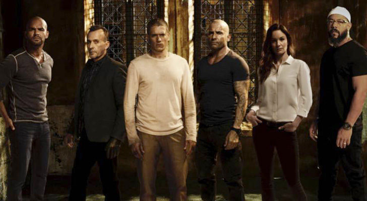 Sucre, T-Bag, Michael, Lincoln, Sara y C-Note en la 5ª temporada