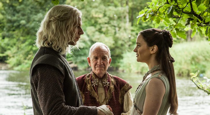 Rhaegar Targaryen y Lyanna Stark en 'Juego de Tronos'