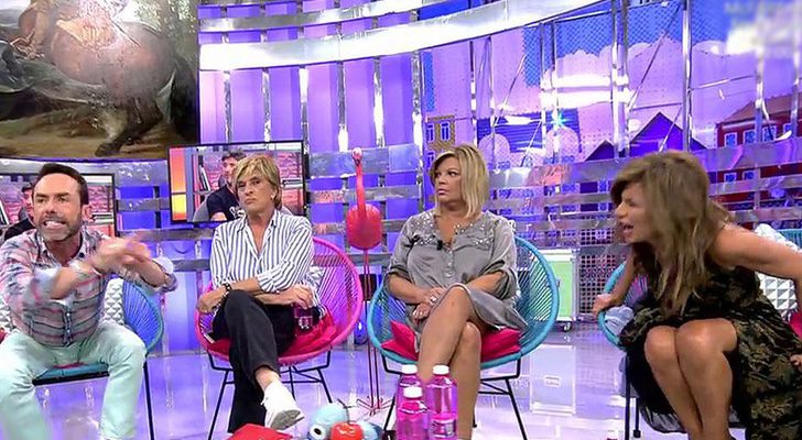 Jesús Manuel Ruíz y Gema López discutiendo en 'Sálvame'