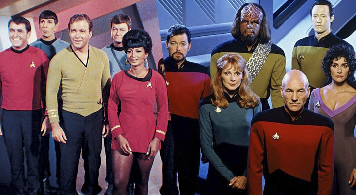 La primera y la segunda generación de 'Star Trek'