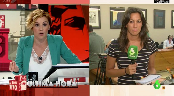 Cristina Pardo y Laura López, reportera de 'Al rojo vivo'