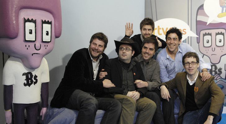 El equipo al completo de 'Muchachada nui', con Joaquín Reyes a la cabeza, como director y creador del formato