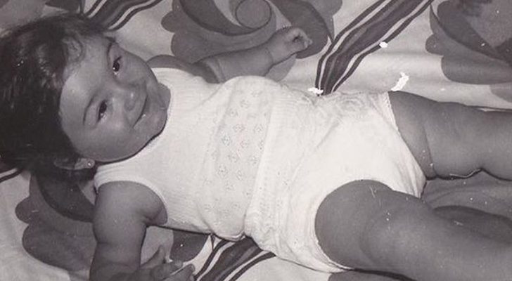 Carlota Corredera también fue un bebé