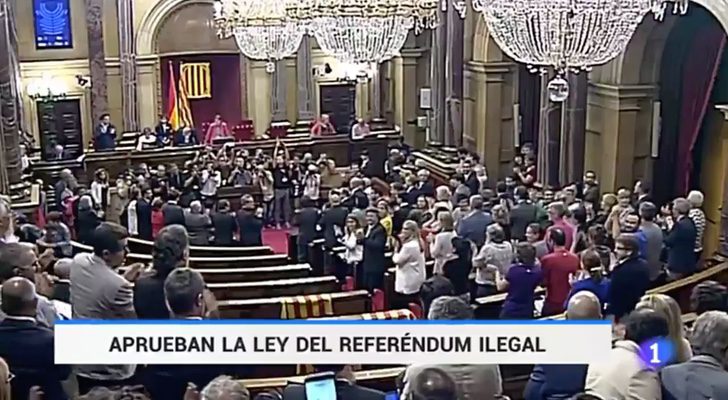 RTVE define el referéndum catalán como "ley ilegal"