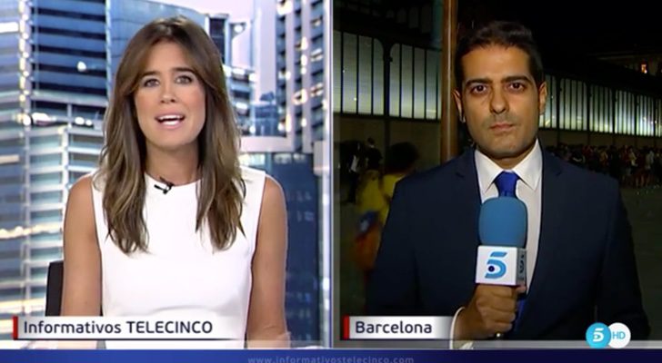Imagen de 'Informativos Telecinco' desde Barcelona