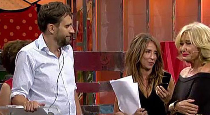 Alberto Díaz junto a María Patiño y Mila Ximénez