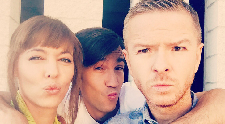 Los tres actores de 'Compañeros', juntos