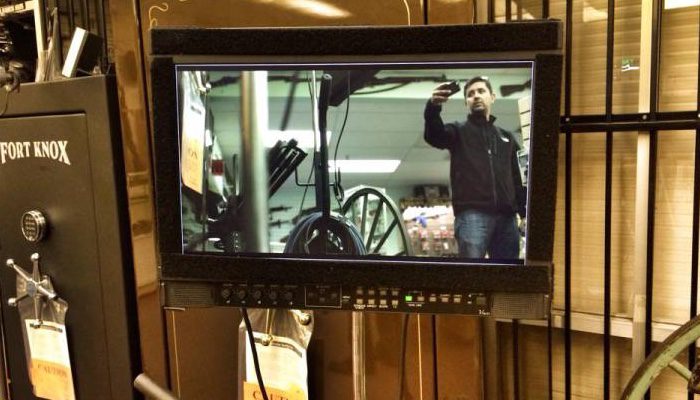 Muñoz en uno de los rodajes en los que ha trabajado