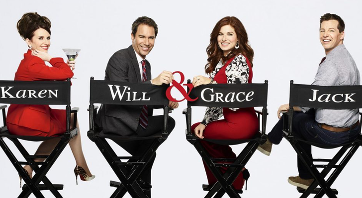 Karen, Will, Grace y Jack, protagonistas de 'Will & Grace'