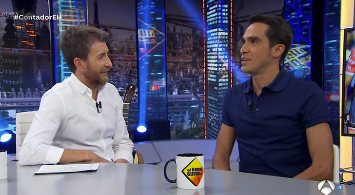 Alberto Contador en 'El hormiguero'