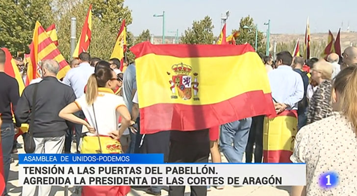 'Telediario 1' informa de la agresión en Zaragoza