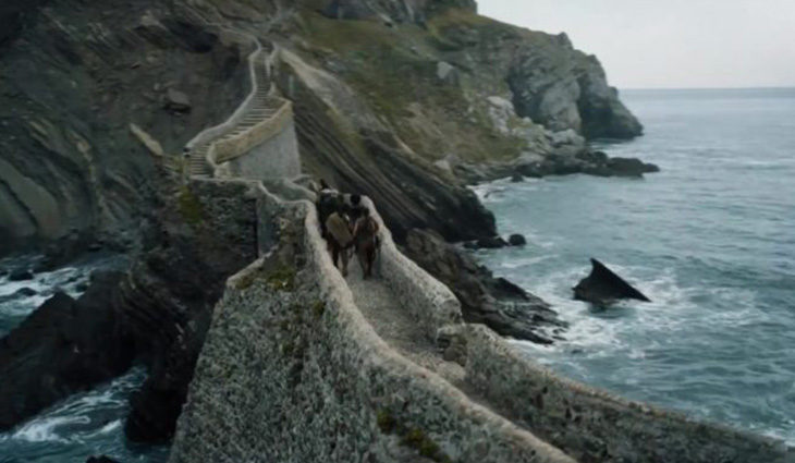 Escena de 'Juego de Tronos' en Gaztelugatxe