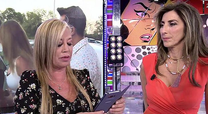 Belén Esteban le enseña Whatsapps a Paz Padilla en 'Sálvame'