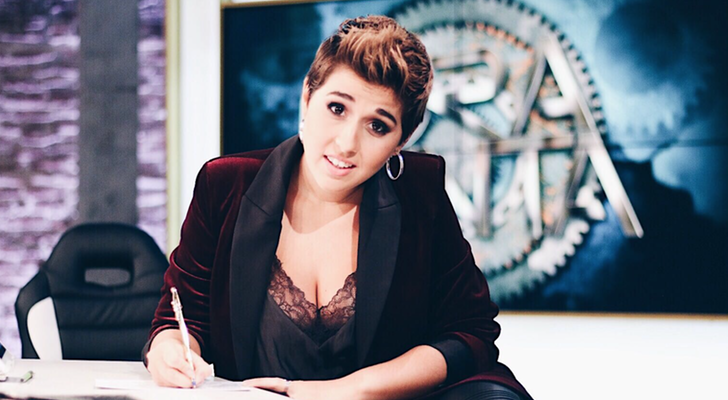 Alejandra Castelló en el plató de 'Hora punta'