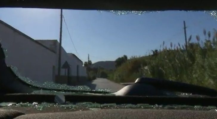 La luna rota del coche de &#39;Equipo de Investigación&#39;