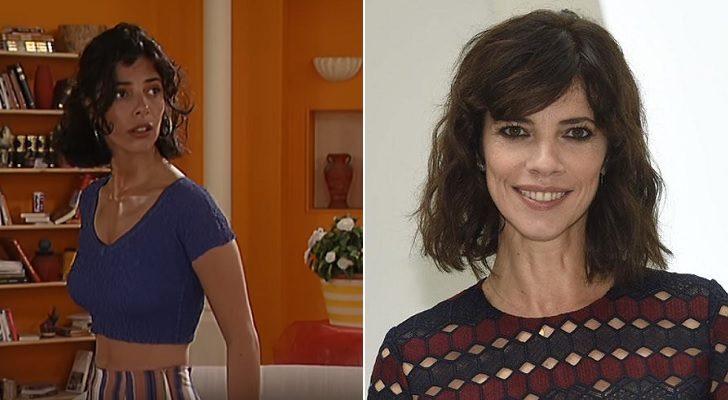 A la izquierda, Maribel Verdú en 'Canguros', a la derecha, en la actualidad