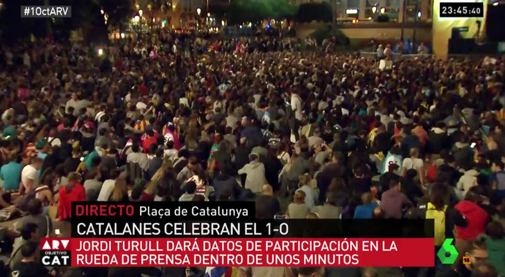 Momento de la cobertura en laSexta
