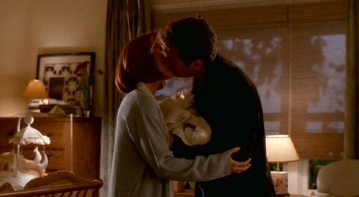 Mulder y Scully con William
