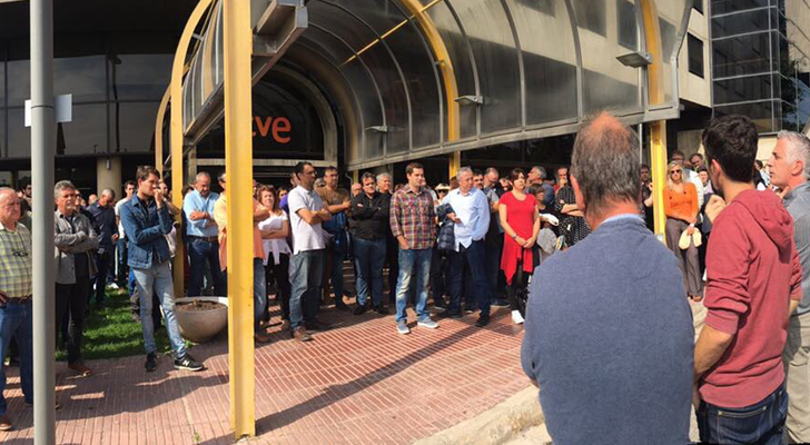 Protesta frente a TVE San Cugat