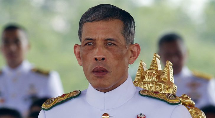El actual rey de Tailandia, Maha Vajiralongkorn, en un acto público en mayo de 2015