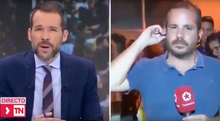 Telemadrid cubrió la situación de Catalunya desde Pineda del Mar