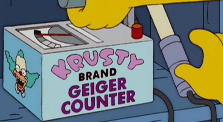 Medidor de radiactividad de la marca Krusty en 'Los Simpson'