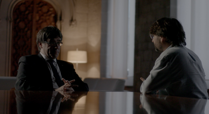 Jordi Évole y Carles Puigdemont