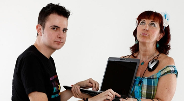 Daniel y su madre Pilar