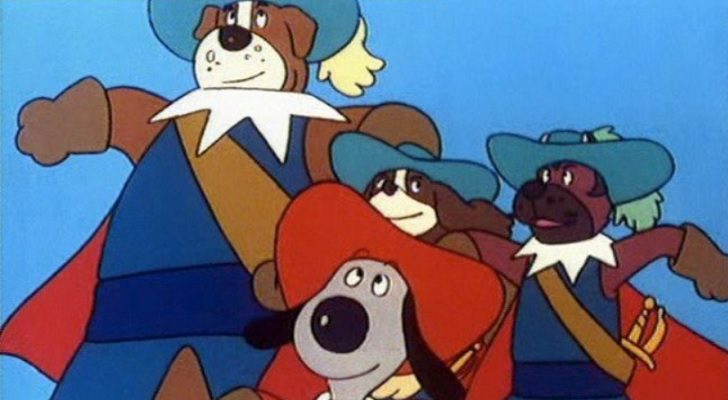 D'Artacán junto a sus compañeros los mosquperros en 'D'Artacán y los tres mosqueperros'