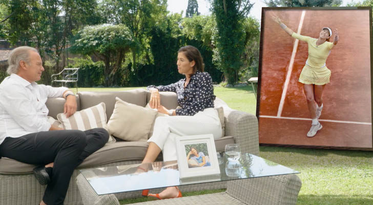 Garbiñe Muguruza y Bertín Osborne