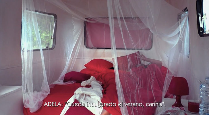 Adela e Isaac inauguran la caravana del amor en el cumpleaños del catalán