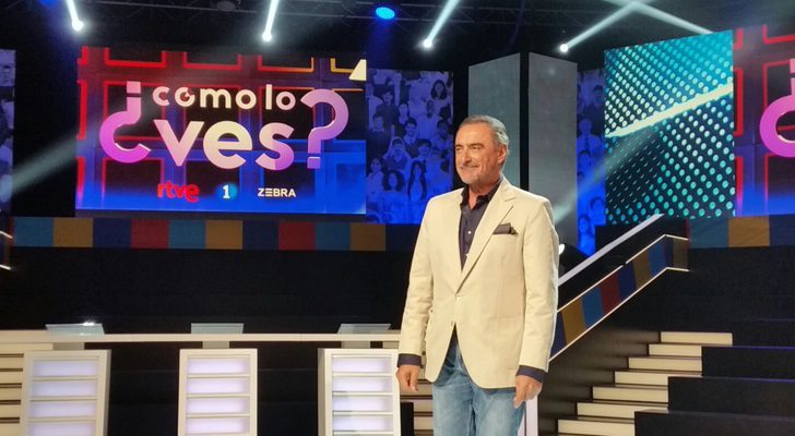 Carlos Herrera en el plató de '¿Cómo lo ves?'