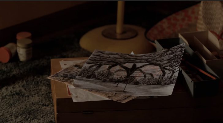 Dibujo de Will que muestra el nuevo monstruo de la segunda temporada de 'Stranger Things'