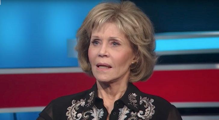 Jane Fonda, durante su entrevista en CNN