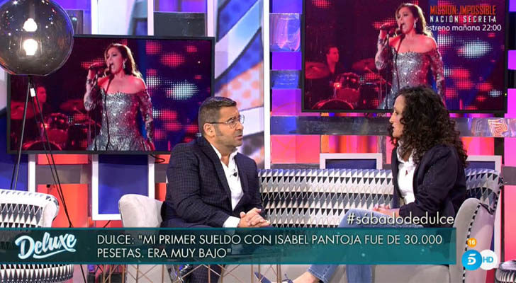 Dulce junto a Jorge en el 'Deluxe'