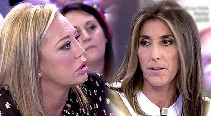 Belén Esteban y Paz Padilla en el plató de 'Sálvame'
