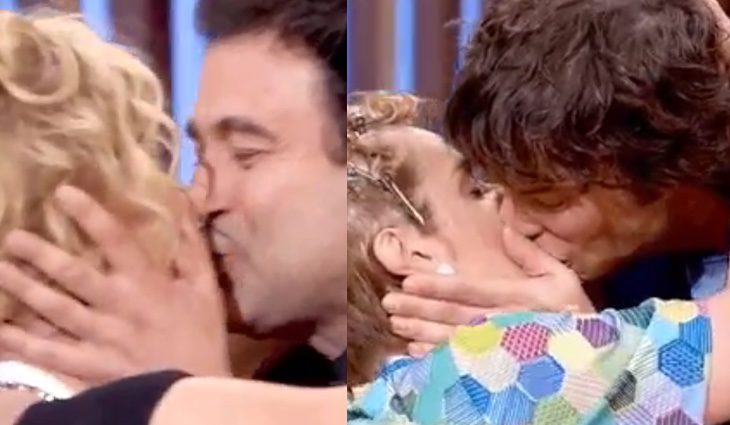 Bibiana Fernández, Pepe Rodríguez (izq), Anabel Alonso y Jordi Cruz (der) en el 'MasterChef' más amoroso