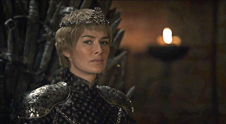 Lena Headey interpretando a Cersei Lannister en 'Juego de Tronos'