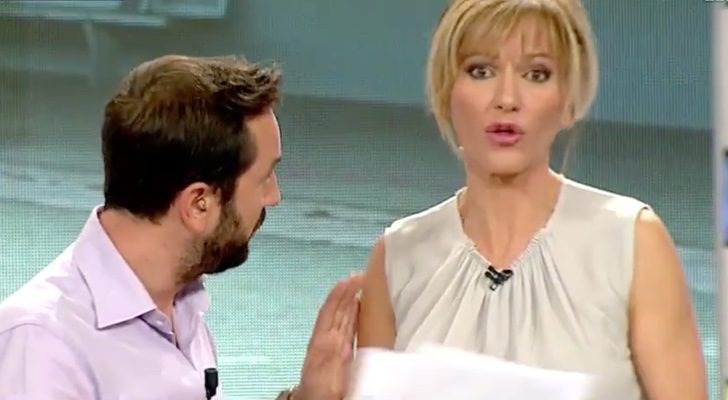 Susanna Griso y Diego Revuelta con las pruebas