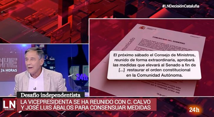 El tertuliano Antonio Casado en &#39;La Noche en 24 horas&#39;