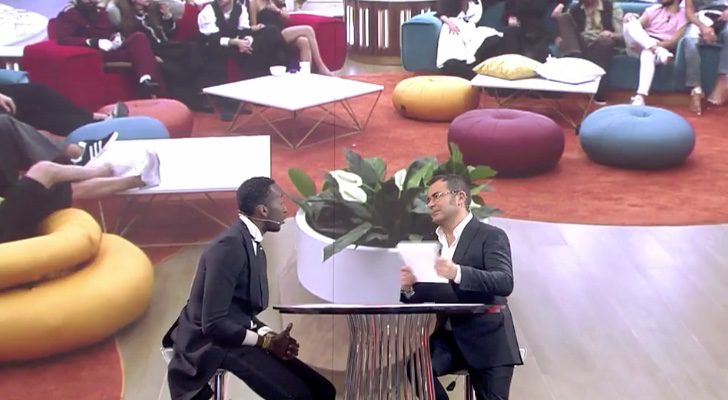 Javier Eneme durante su entrevista tras la expulsión