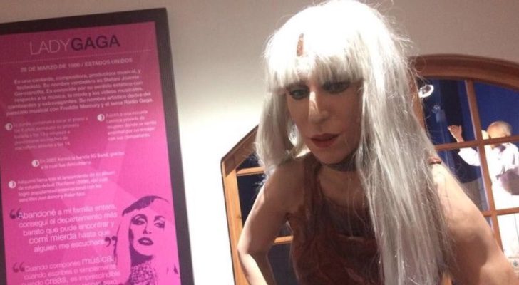 Figura de Lady Gaga en el Museo de Cera de Lima, Perú