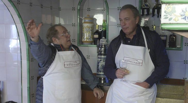 Arévalo y Bertín Osborne en el programa 'Mi casa es la tuya'