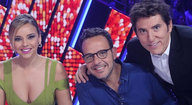 Chenoa, Àngel Llàcer y Manel Fuentes en 'Tu cara me suena'