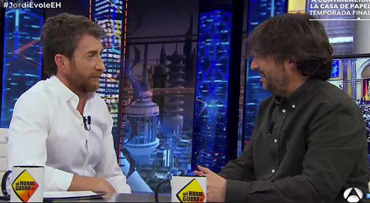 Jordi Évole y Pablo Motos en 'El hormiguero'