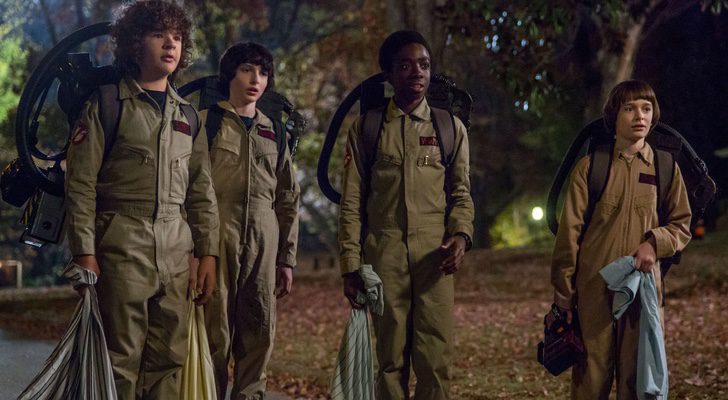 Los chicos de 'Stranger Things', disfrazados de los Cazafantasmas