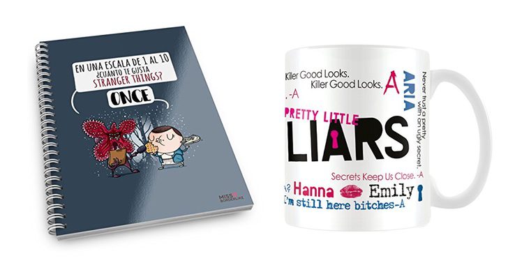Cuaderno de &#39;Stranger Things&#39; y taza de &#39;Pretty Little Liars&#39;